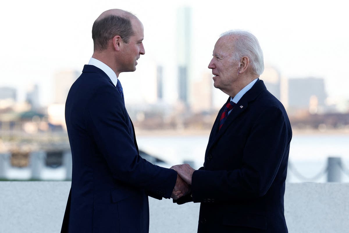 Prince William meets with President Biden ahead of Earthshot prize reveal in Boston